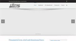 Desktop Screenshot of empirefenceonline.com